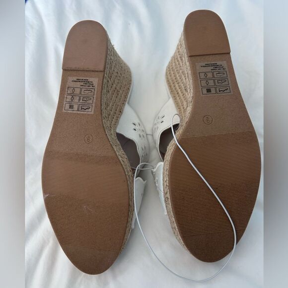 Draper James Women’s Wedge Emily, White, size 9, NWT - Picture 2 of 10